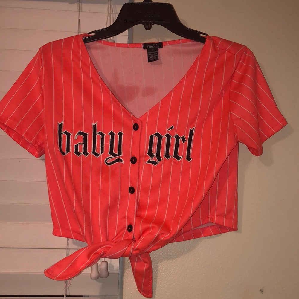 baby girl jersey crop top